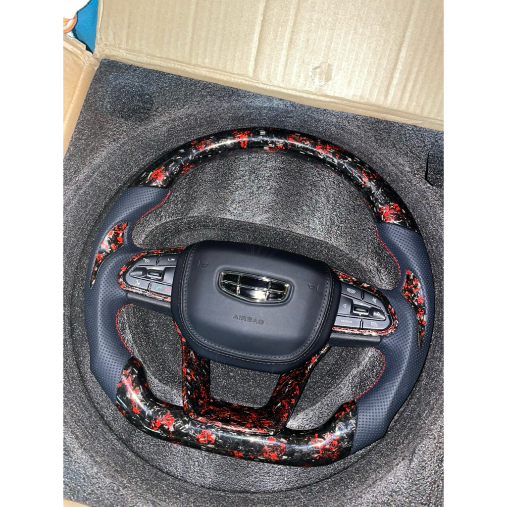 Proton S70 X50 Forge Red Carbon steering proton X50 steering S70 steering