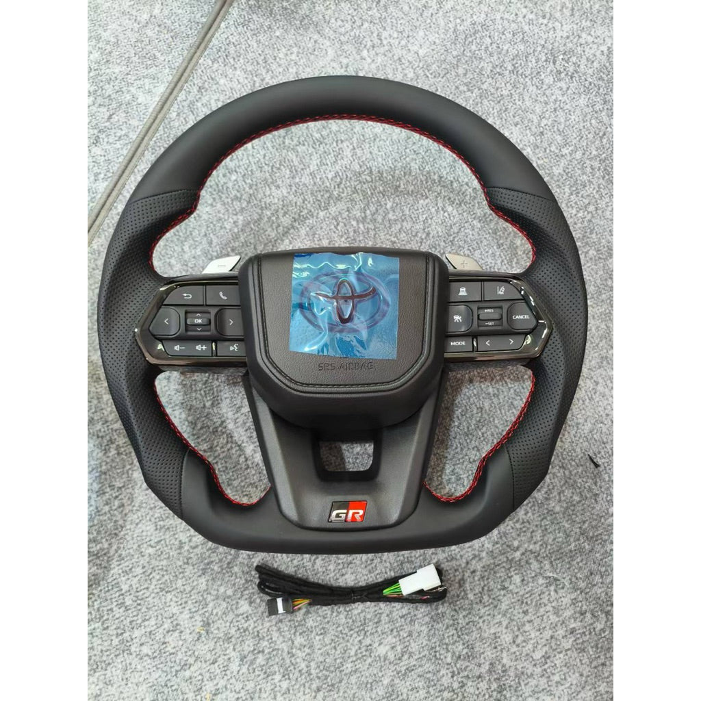 🔴LED GR Steering toyota carbon steering alphard vellfire vios camry steering premium custom steering