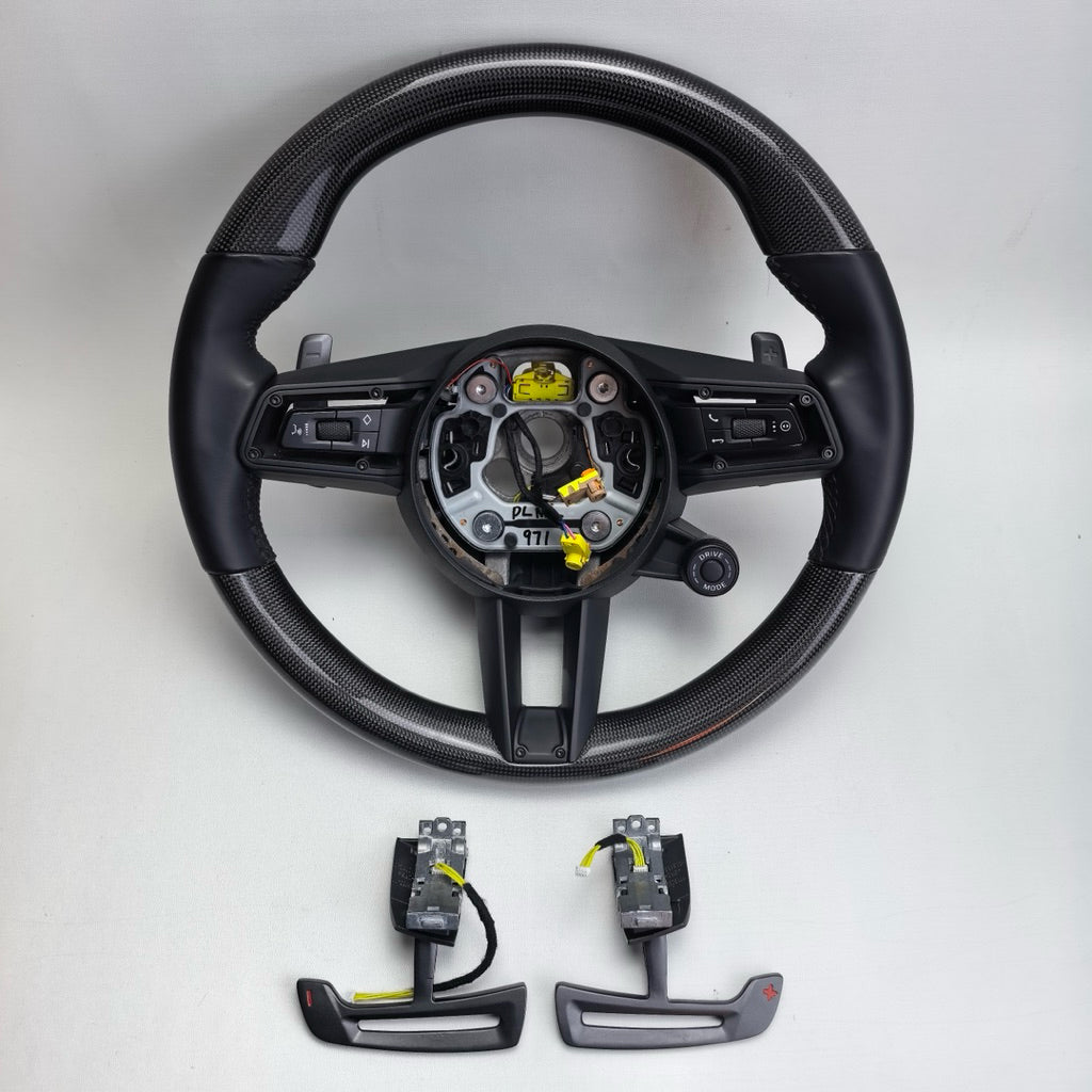 Porsche GT Facelift Carbon Steering Wheel | Porsche Steering Wheel Upgrade | Old to New GT Style | 911 Cayenne Macan Pan