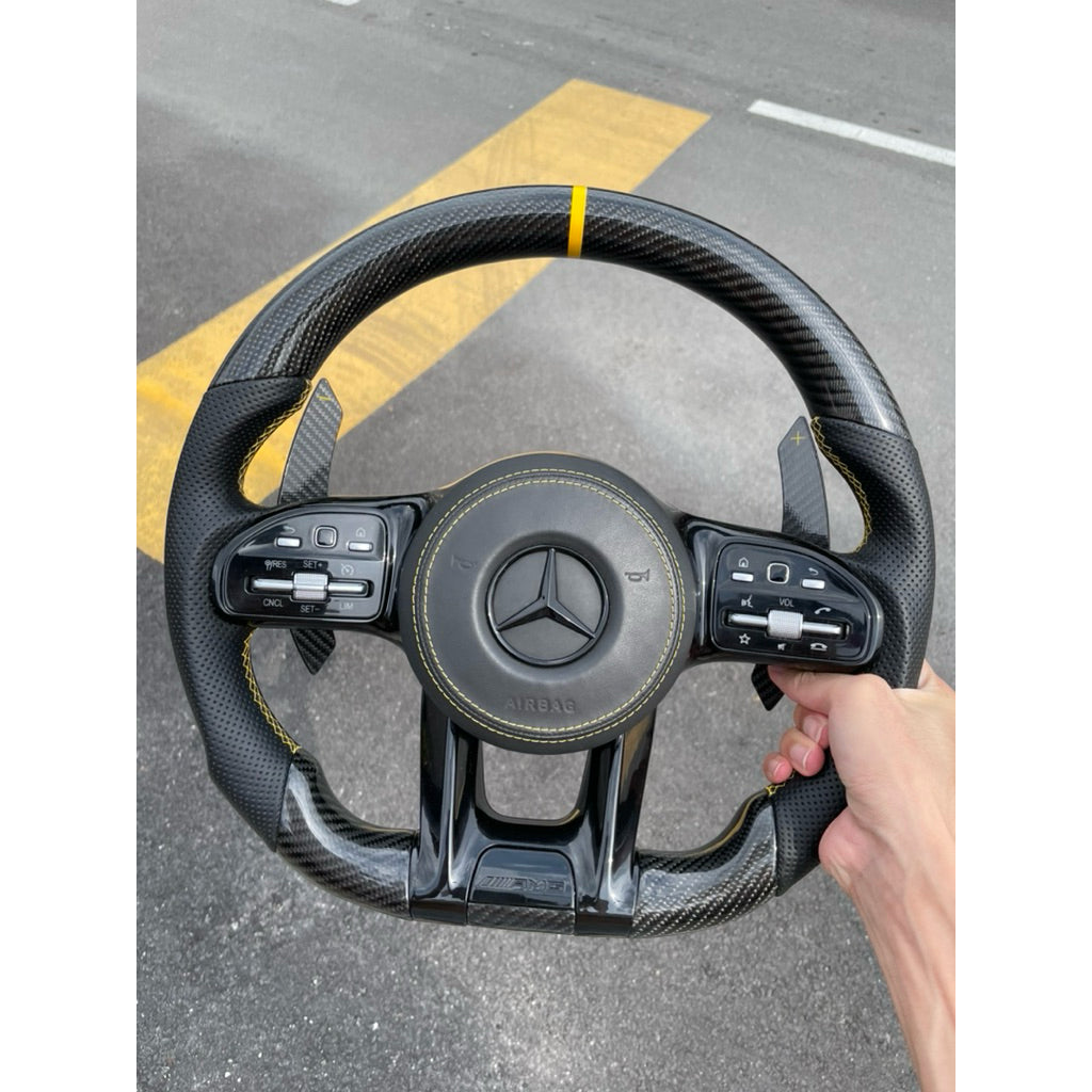Mercedes AMG YELLOW CARBON Steering Mercedes accessories C class E Class S class steering