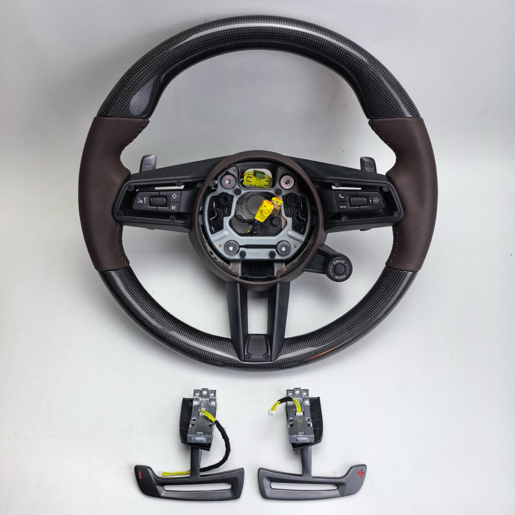 Porsche GT Facelift Carbon Steering Wheel | Porsche Steering Wheel Upgrade | Old to New GT Style | 911 Cayenne Macan Pan