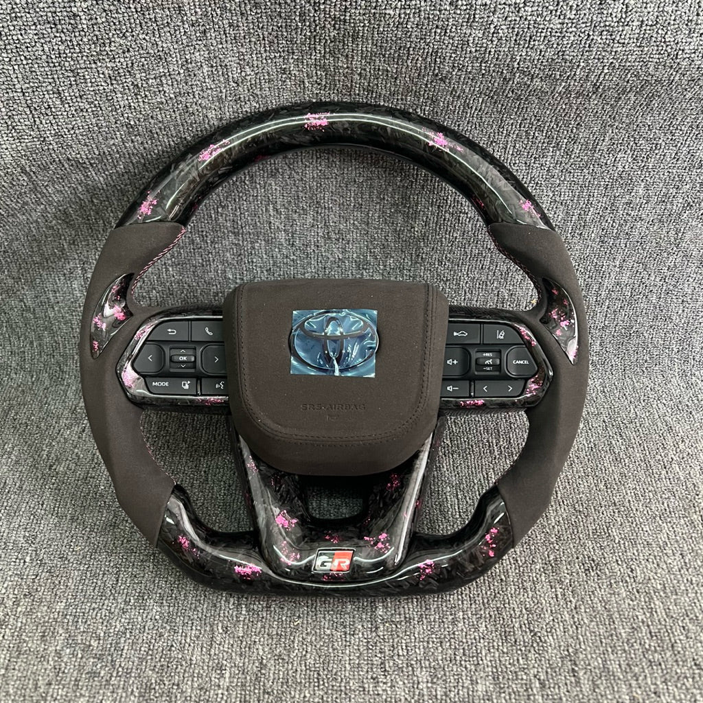 🔴LED GR Steering toyota carbon steering alphard vellfire vios camry steering premium custom steering