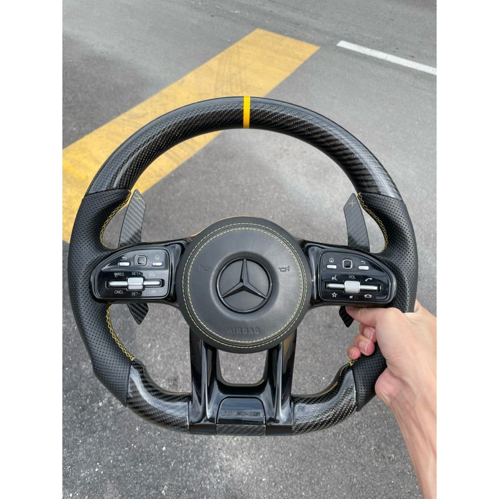 Mercedes AMG YELLOW CARBON Steering Mercedes accessories C class E Class S class steering