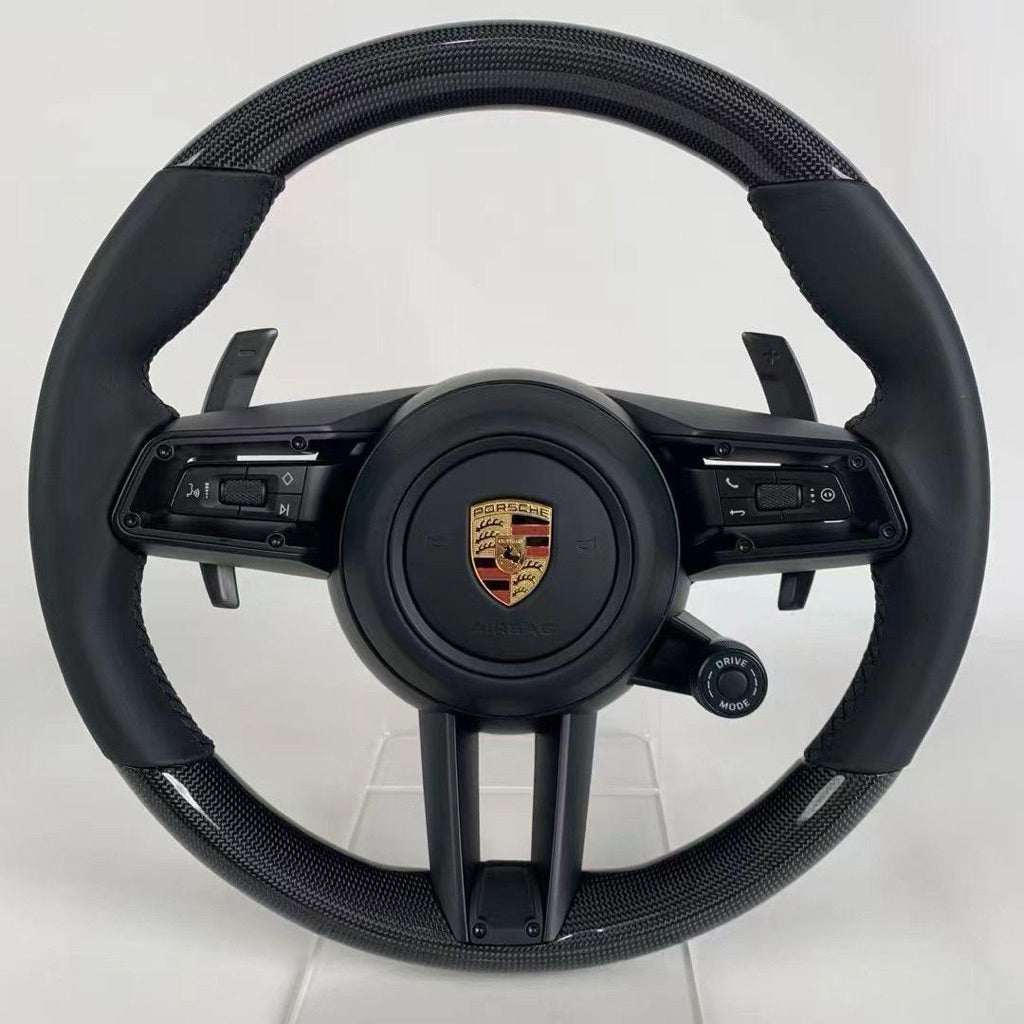 Porsche GT Facelift Carbon Steering Wheel | Porsche Steering Wheel Upgrade | Old to New GT Style | 911 Cayenne Macan Pan