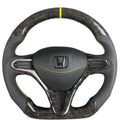 Honda Civic City Steering Hrv Crv carbon steering Forge carbon Napoa leather horn pad honda steering