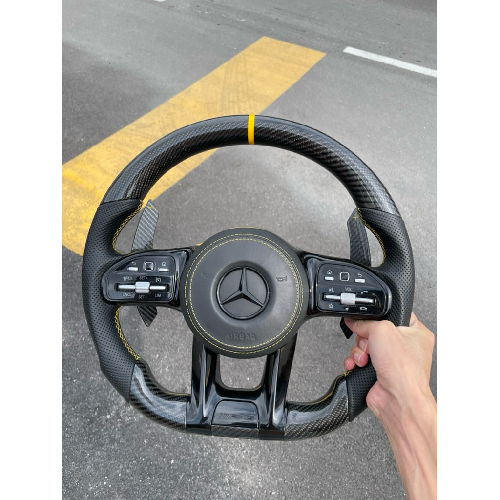 Mercedes AMG YELLOW CARBON Steering Mercedes accessories C class E Class S class steering