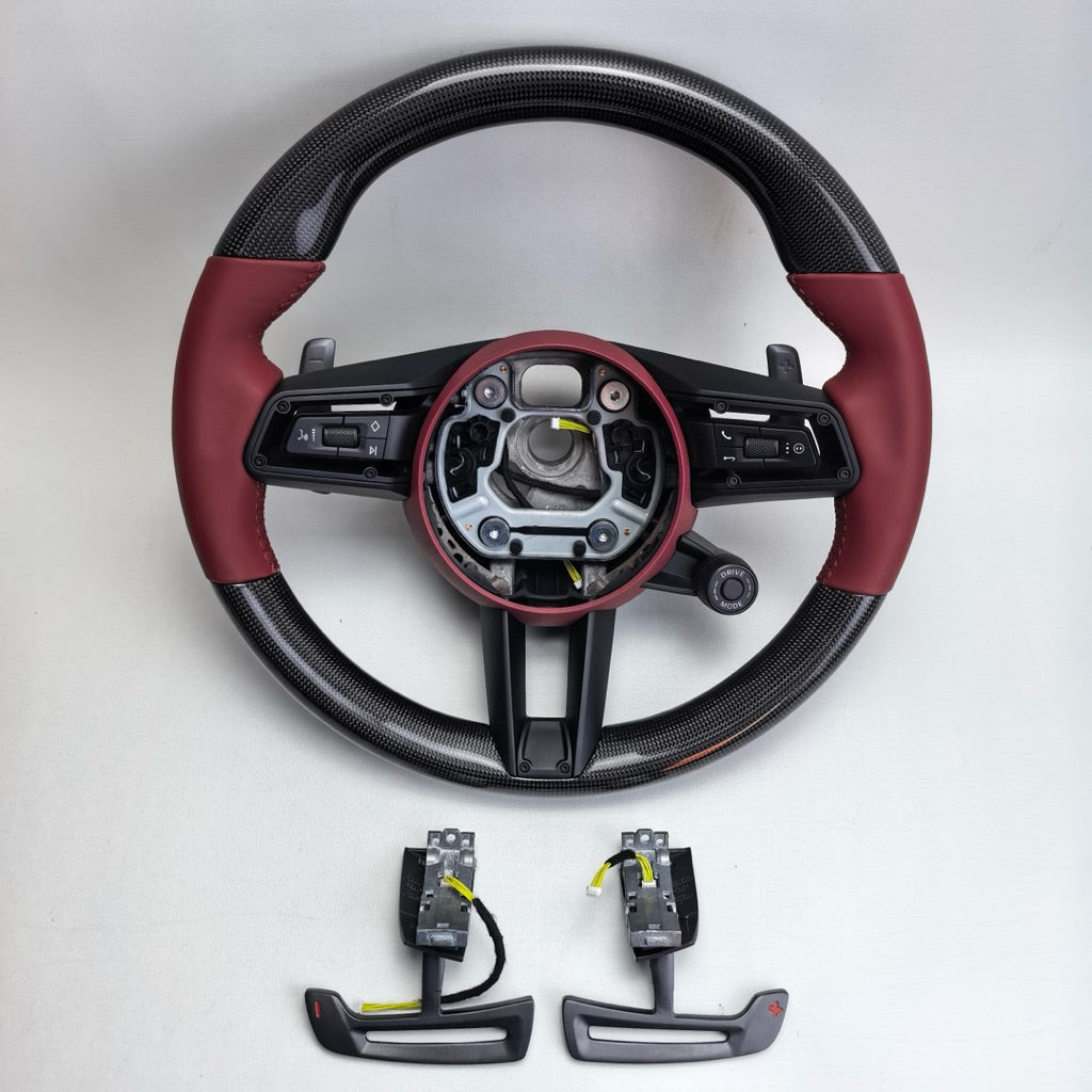 Porsche GT Facelift Carbon Steering Wheel | Porsche Steering Wheel Upgrade | Old to New GT Style | 911 Cayenne Macan Pan