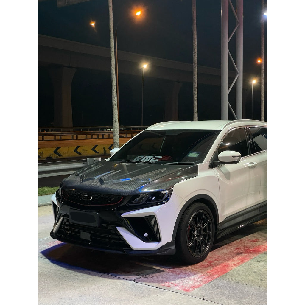 Proton X50 Carbon Fiber Hood ,middle intake hood Proton x50 bodykit accessories X50 functional carbon hood