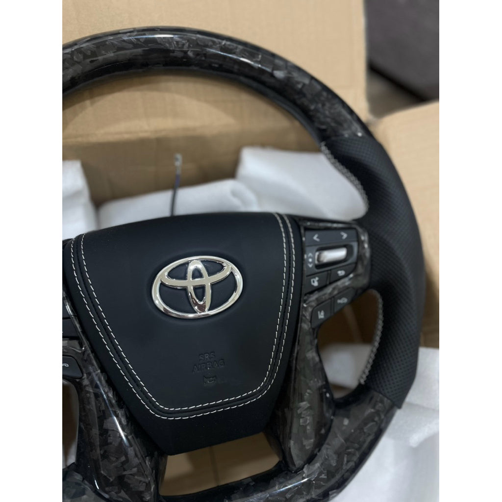 Toyota Steering Carbon fiber pnp forge carbon alphard vellfire camry voxy LC toyota steering