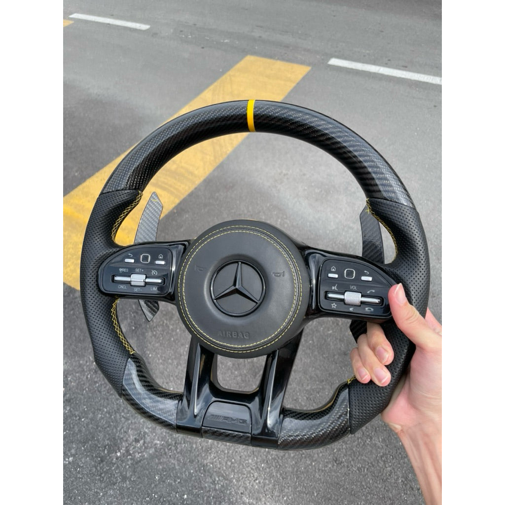 Mercedes AMG YELLOW CARBON Steering Mercedes accessories C class E Class S class steering